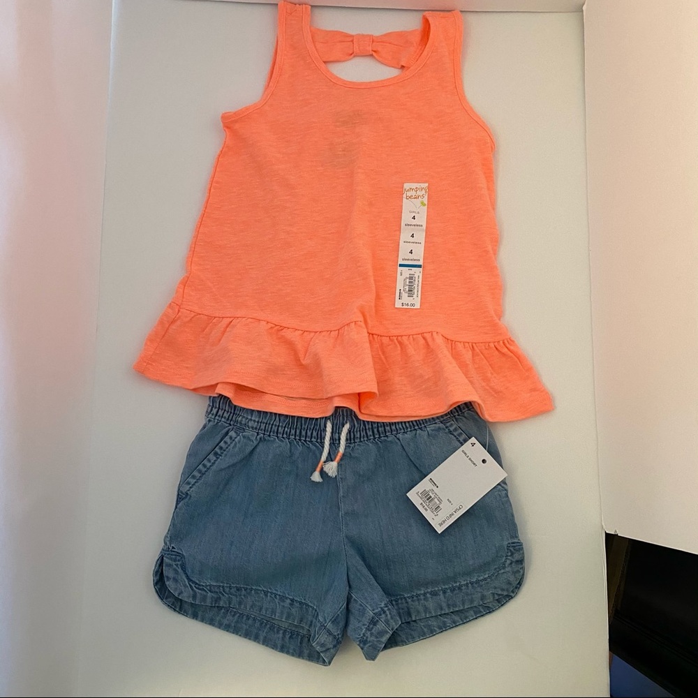 0026 - NWT Little girls short set